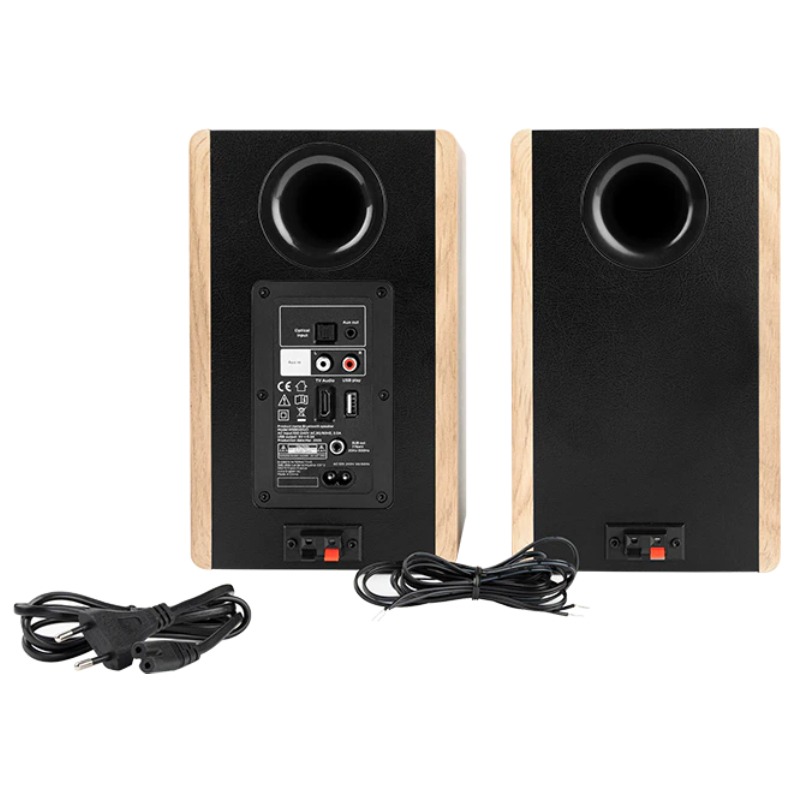 Ensemble de 2 Enceintes Sans fil THOMSON WS902DUO - Bois - Image 3