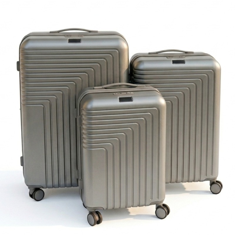 Ensemble De 3 Valises ABM Incassable ABS - Gris 