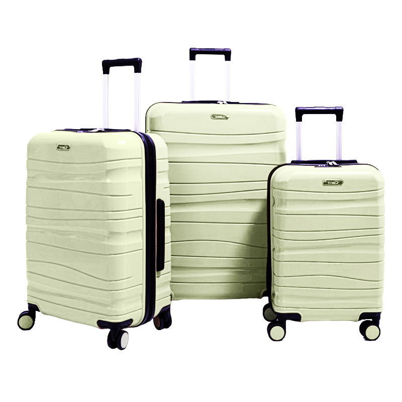 Ensemble de 3 Valises TITOU Incassable Polypropylene - Blanc Sale