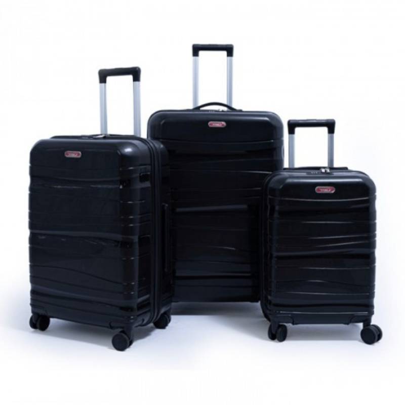 Ensemble de 3 Valises TITOU Incassable Polypropylene - Noir