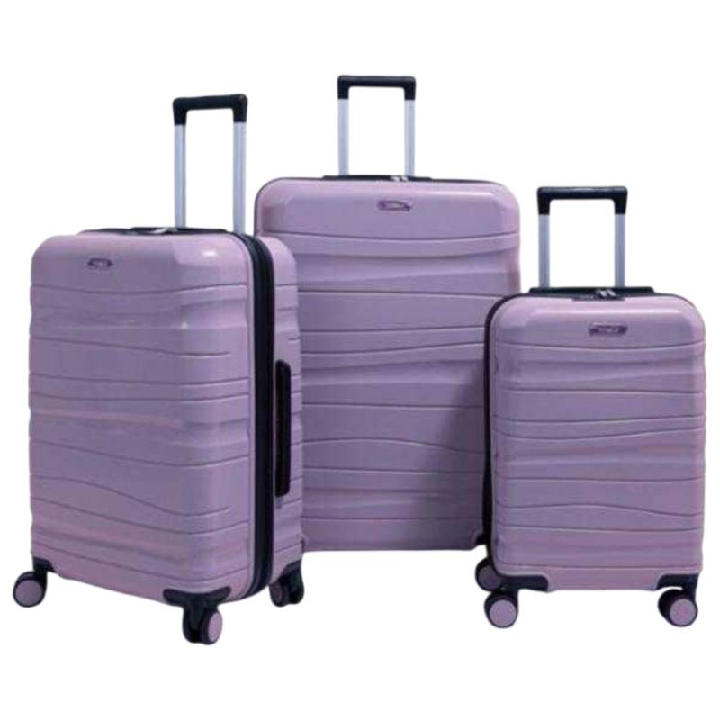 Ensemble de 3 Valises TITOU Incassable Polypropylene - Violet Clair