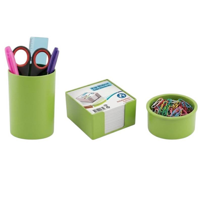 Ensemble De Bureau en Plastique 3 Pièces - 1300-VP