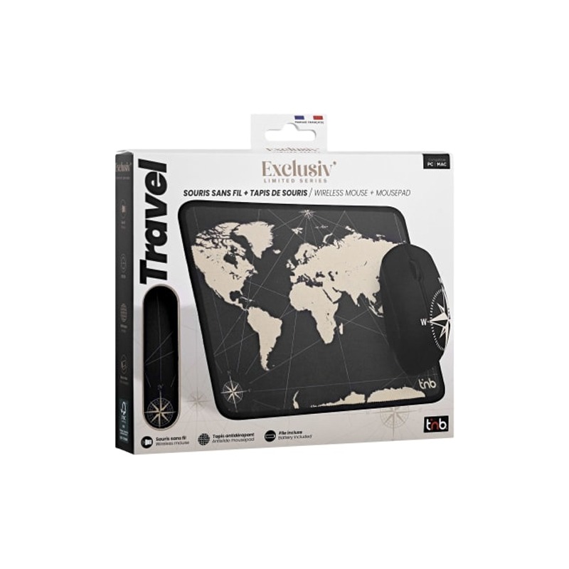 Ensemble Sans Fil Souris & Tapis TNB design TRAVEL - Image 3