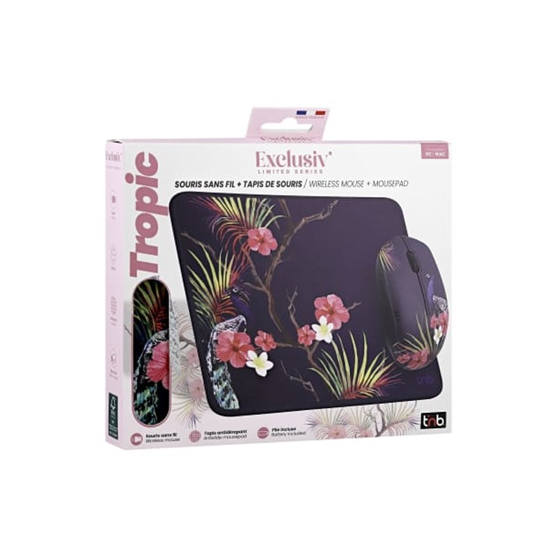 Ensemble Sans Fil Souris & Tapis TNB design TROPIC - Image 4