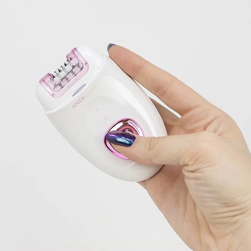 Épilateur Rechargeable 2EN1 JOCCA 2355 - Blanc&Rose - Image 5