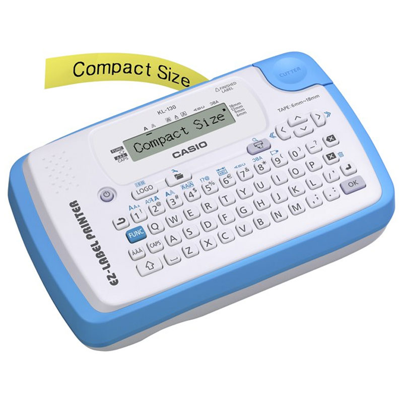 Étiqueteuse CASIO KL-130 Avec Écran LCD 1 ligne - Blue&Blanc - Image 2