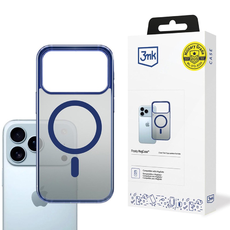 Etui 3MK  Avec Magsafe  Pour IPHONE 17 PRO MAX - Bleu