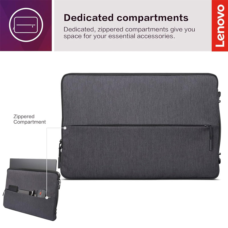 Étui LENOVO Urban Pour Pc Portable 15.6" - Gris - Image 5