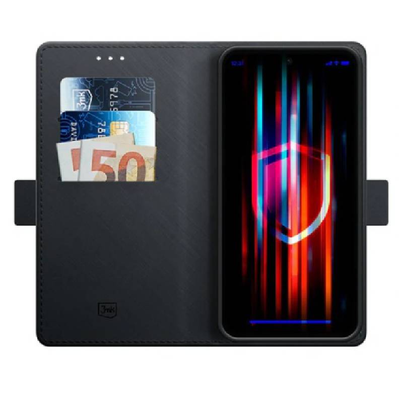 Étui Portefeuille 3MK pour iPhone 17 Pro - Noir