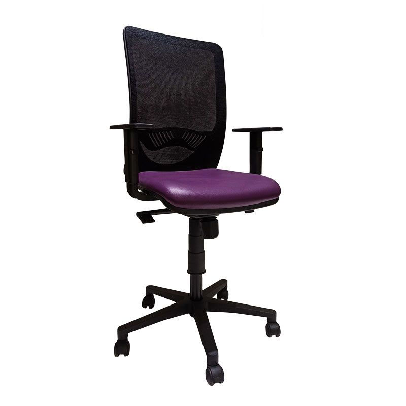 Fauteuil Opérationnel DUKE En Simili Cuir Avec Accoudoirs Réglable - Violet