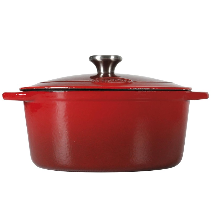 Faitout Fonte SITRAM 4Litres 34x23x12,5 cm - Rouge - Image 3