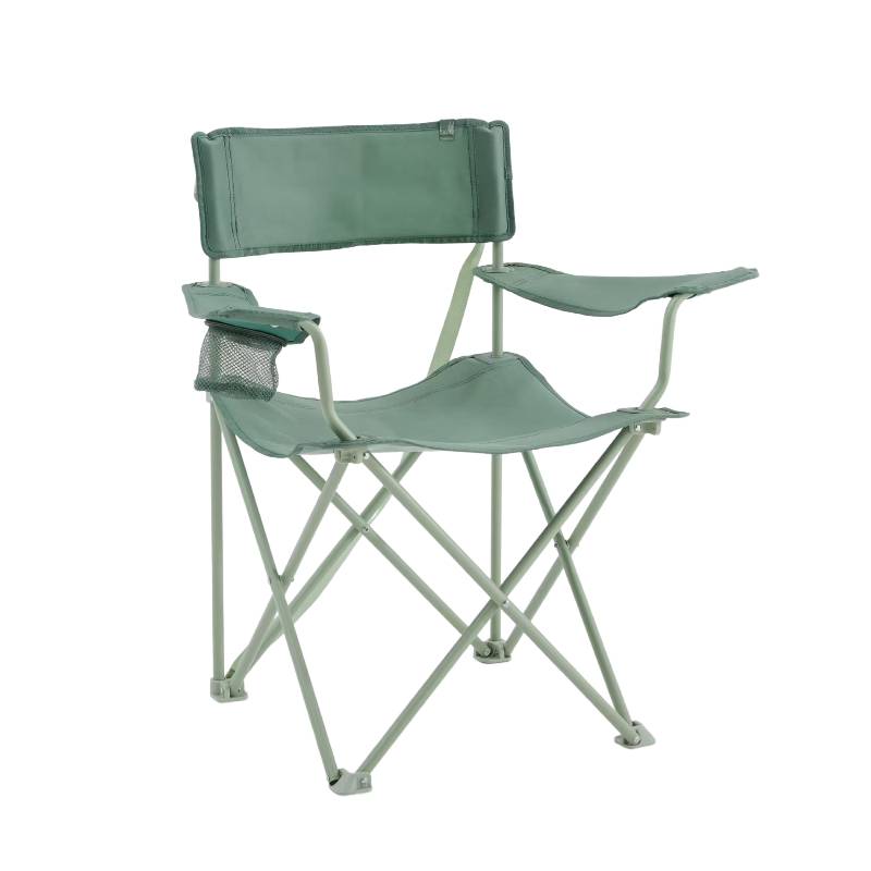 Fauteuil de Camping Pliable Decathlon avec Accoudoirs - Vert