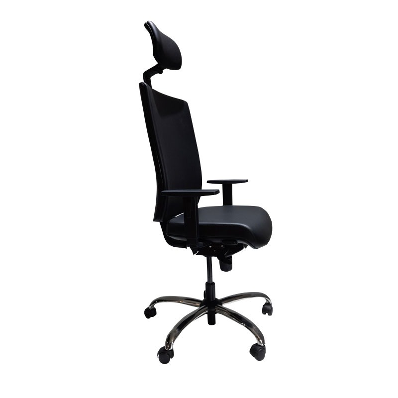 Fauteuil De Direction KIND Avec Accoudoirs Réglable & Repose tête - Noir - Image 2