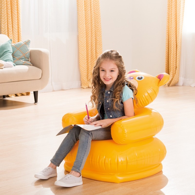 Fauteuil Gonflable INTEX 68556NP Happy Animal - Jaune - Image 5