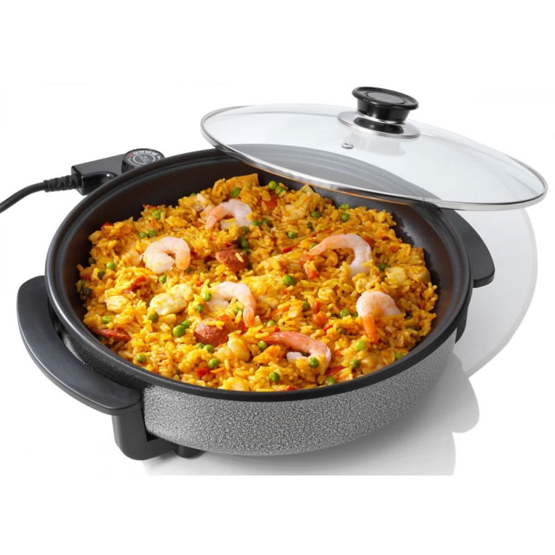 Poêle Électrique TRISTAR PZ-2963 Avec Couvercle 30 cm 1500W - Noir - Image 2