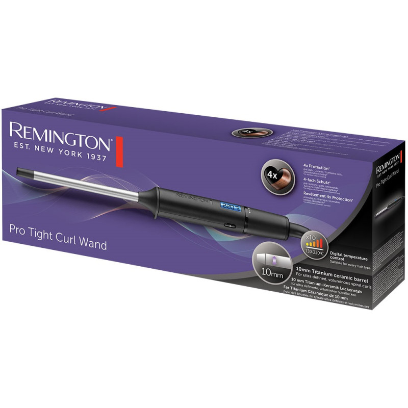 Fer à Boucler REMINGTON CI6X10 220°C 10 mm 10 réglages - Noir - Image 2