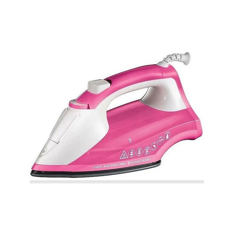 Russell Hobbs 26461-56 fer à repasser Fer à vapeur Semelle en céramique 2600 W Rose, Blanc, Photo boutique MyTek chez MyTek