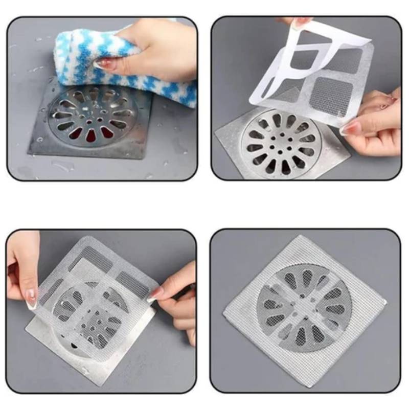 Filtre de Canalisation BOSS TAPE Autoadhésif 10 Pièces 110 x 110 mm - Image 3