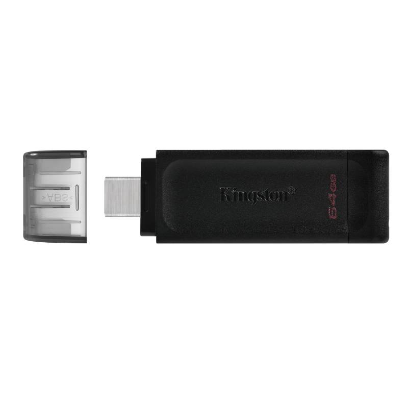 Flash Disk Type-C Kingston Data Traveler 70 64GB - Noir - Image 2