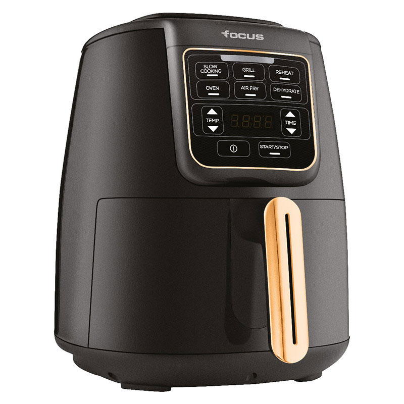 Friteuse Sans Huile FOCUS FM-3601 4 Litres - Noir & Gold
