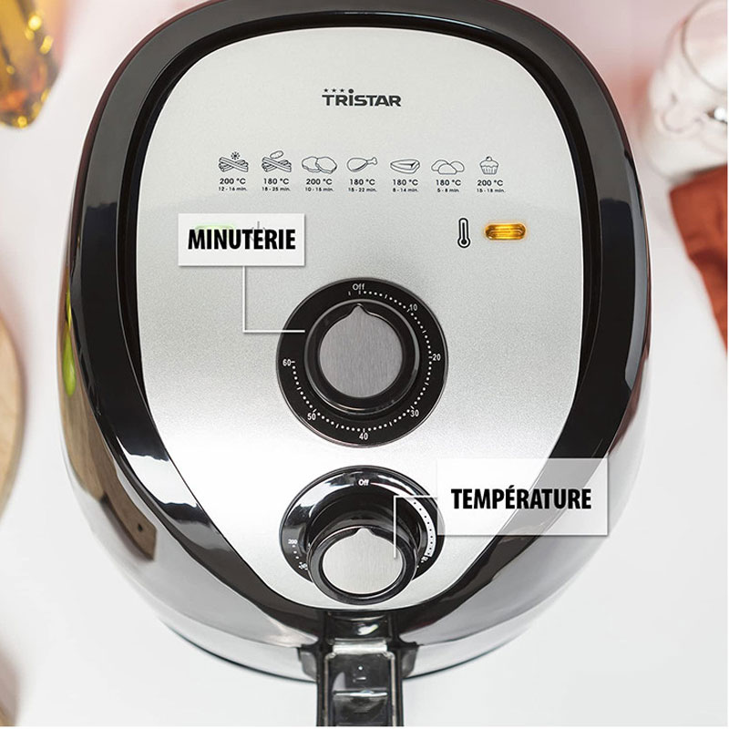 Friteuse Sans Huile XXL TRISTAR FR-6994 4.5L - Noir - Image 4