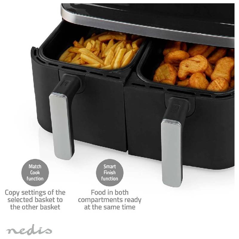 Friteuse Smart Sans Huile NEDIS KAAF320BK 8.4 Litres - Noir - Image 4