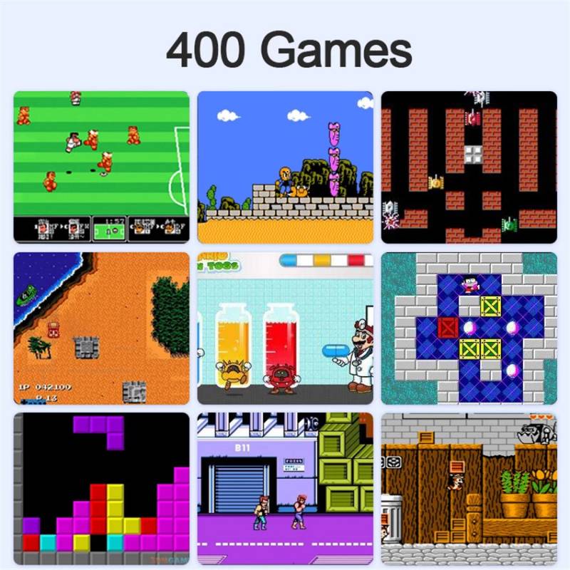 Game Box 400 Jeux Avec Manette - Blue - Image 2