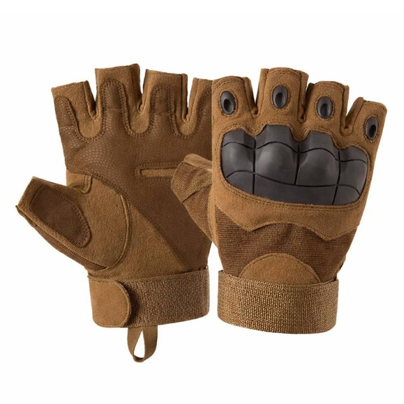 Gants de fitness sans doigts LC-028 - Marron
