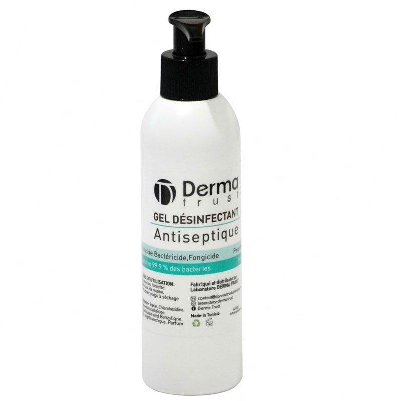 Gel désinfectant antiseptique DERMA TRUST 500 ml