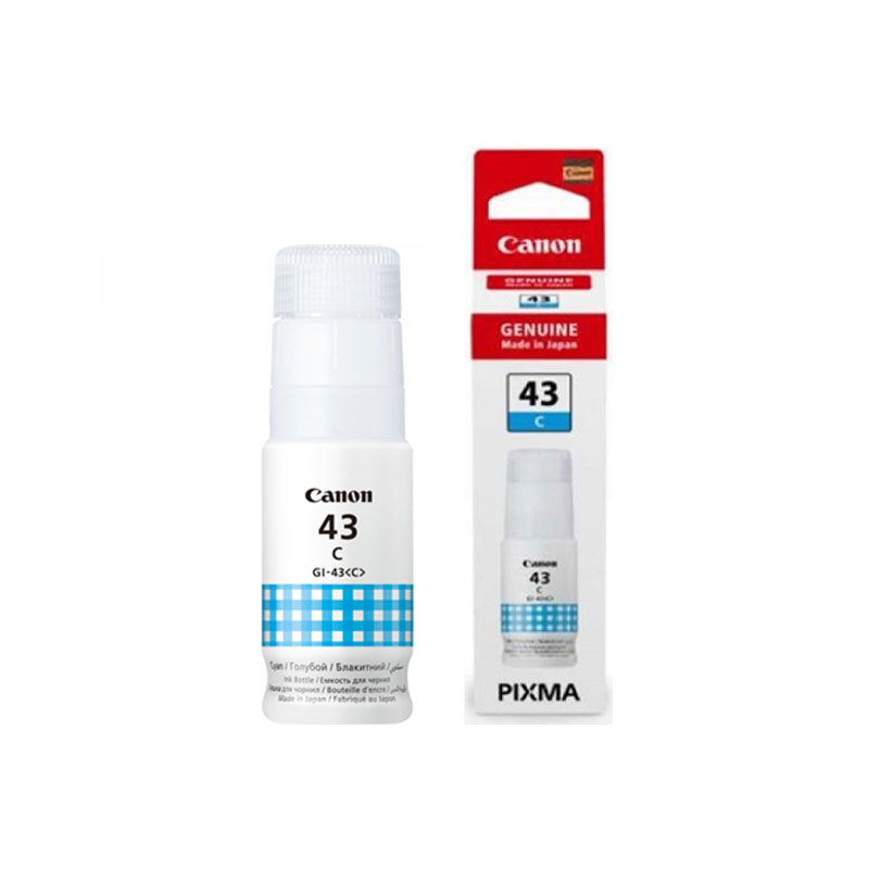 Bouteille d'encre Original Canon GI 43 C - Cyan (GI-43C)