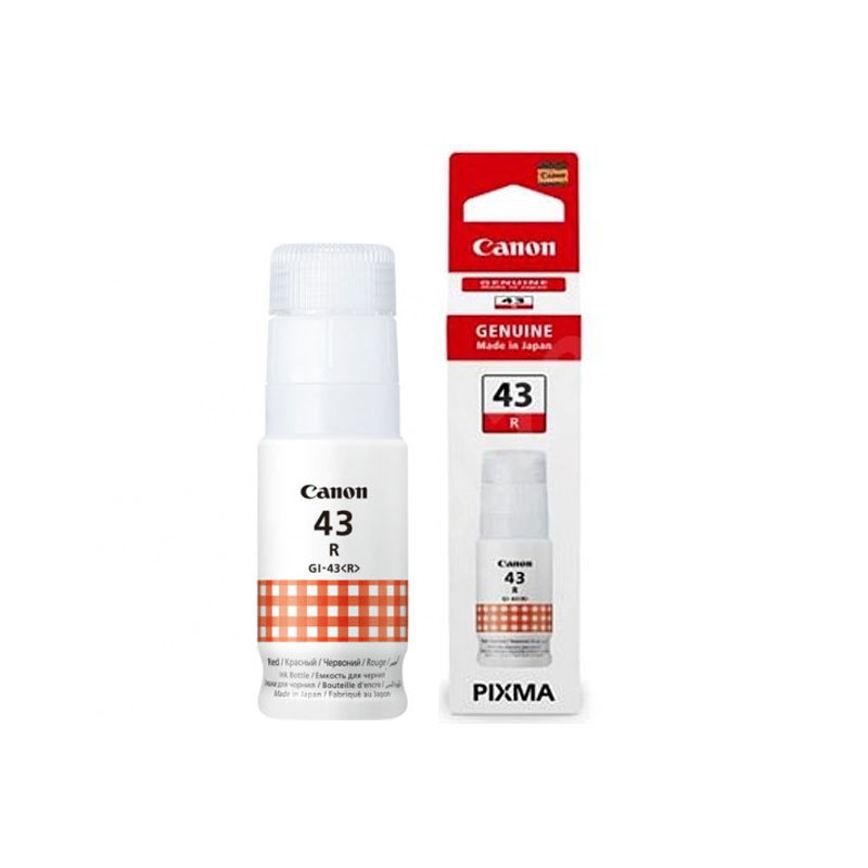 Bouteille d'encre Original Canon GI 43 R - Rouge (GI-43R), Photo boutique MyTek chez MyTek