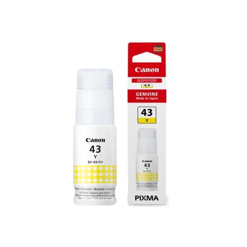 Bouteille d'encre Original Canon GI 43 Y - Jaune (GI-43Y)