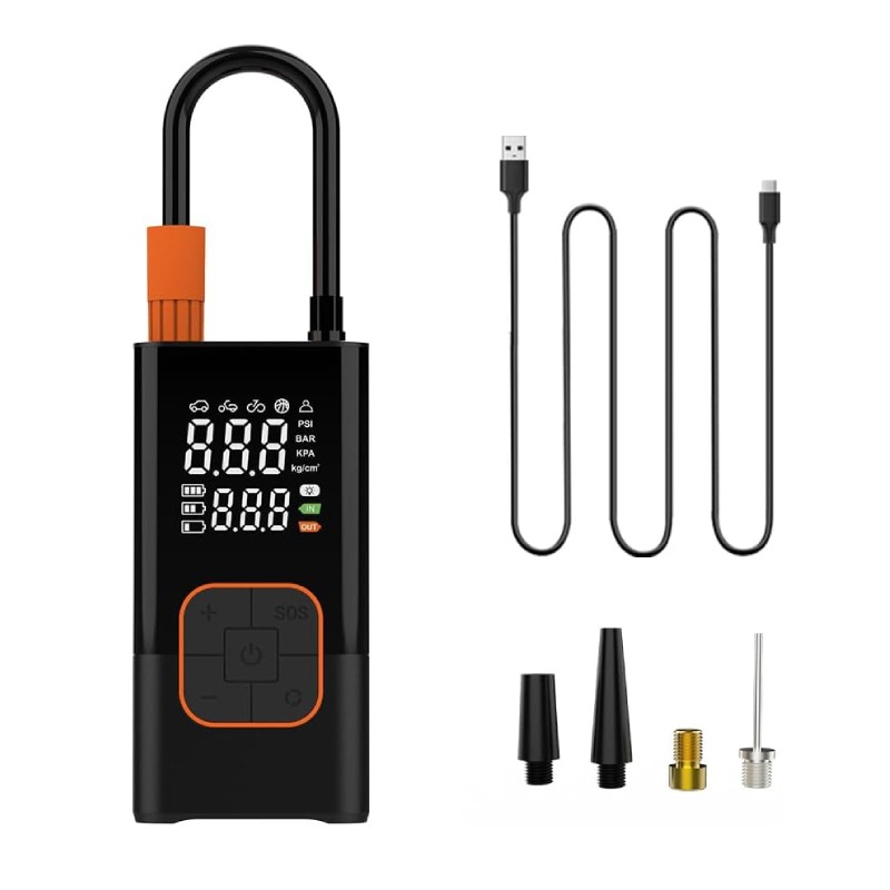 Gonfleur de Pneu Portable CZK-5641C 150 PSI -Noir