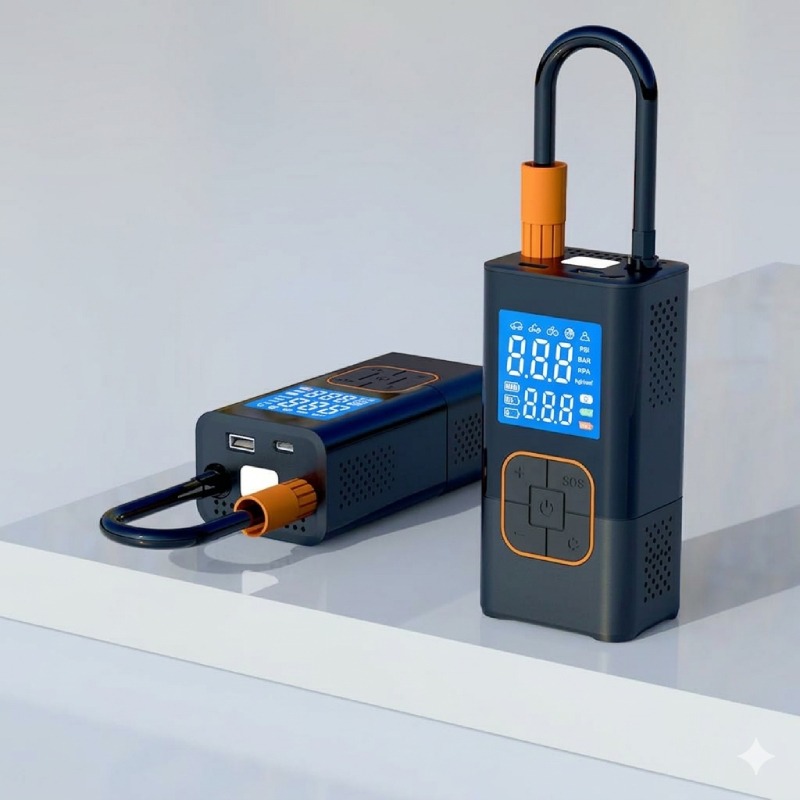 Gonfleur de Pneu Portable CZK-5641C 150 PSI -Noir - Image 3