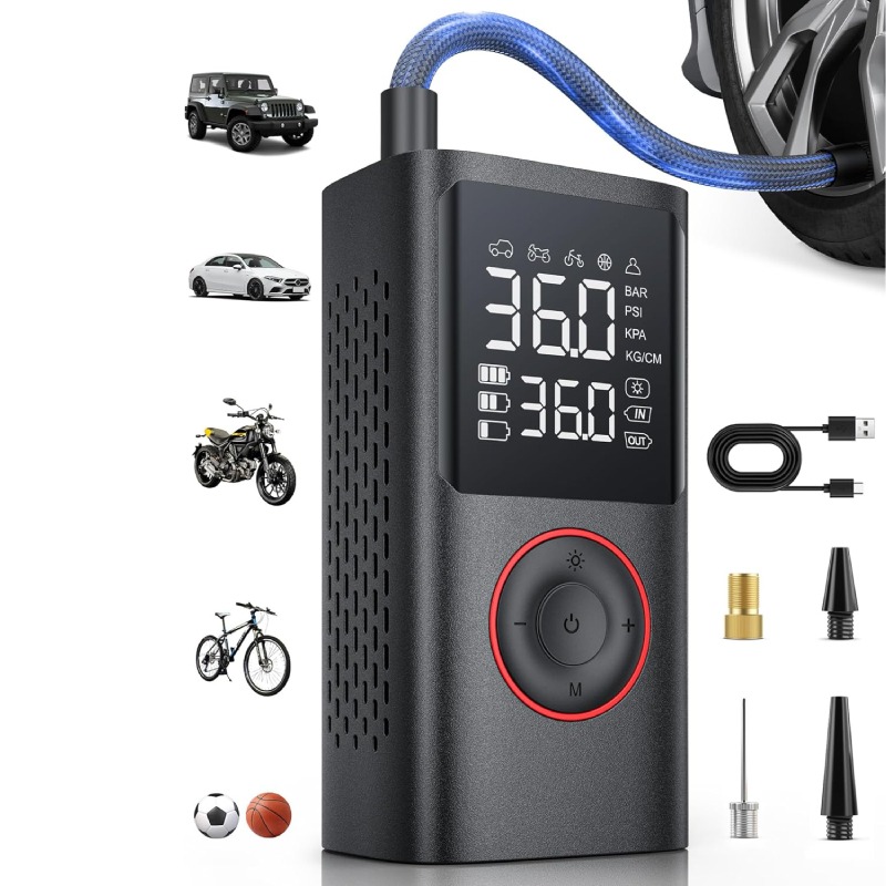 Gonfleur Portable 80W Multifonction -LS-204-BK - Image 4