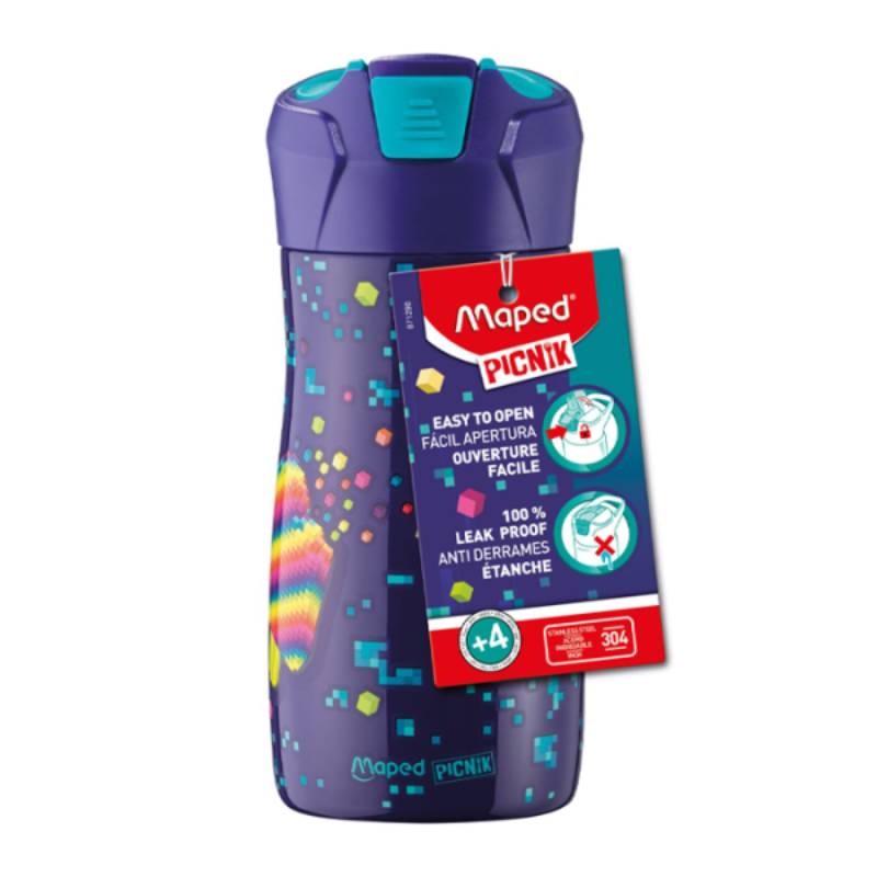 Gourde MAPED Inox Simple Paroi 430 ml - Pixel Party