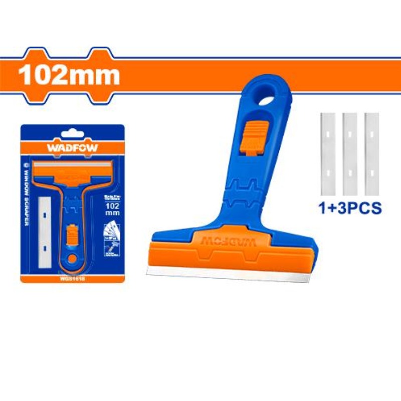 Grattoir à Vitre WADFOW Plastique Avec 3 Lames - WGS1618
