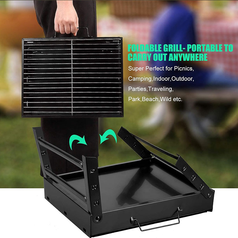 Barbecue Charbon Portable BBQ TL-353 - Noir - Image 5