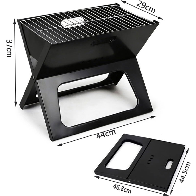 Barbecue Charbon Portable BBQ X-TYPE - Noir - Image 3