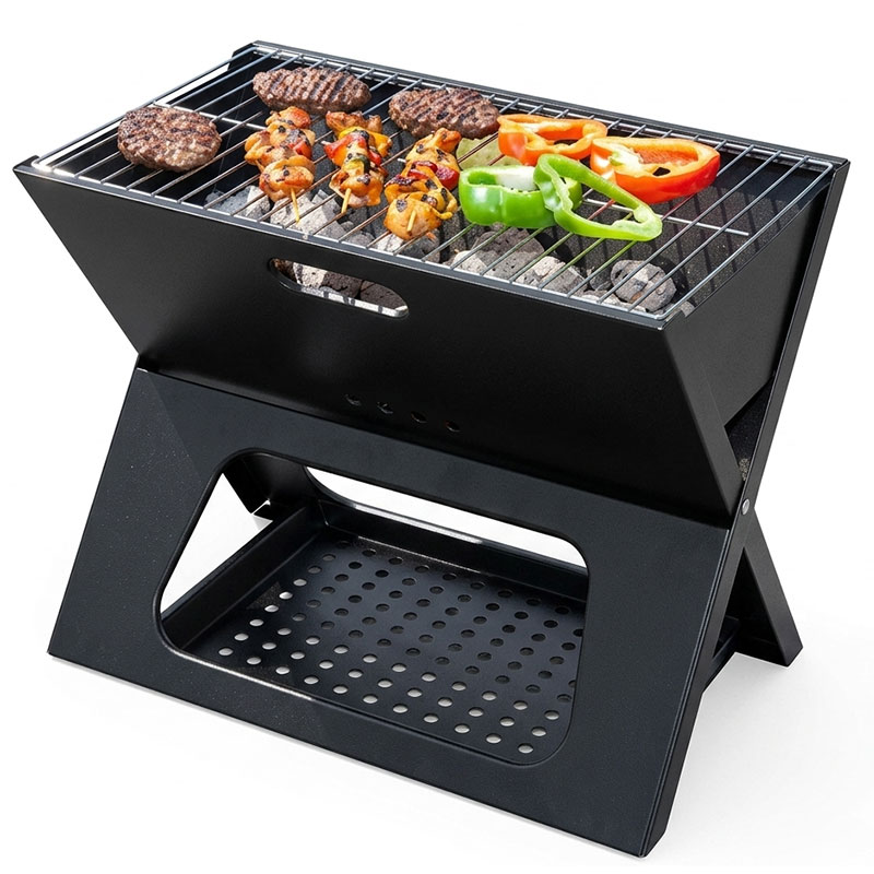 Barbecue Charbon Portable Pliable Ultra-Mince 47x26 cm - Noir, Photo boutique MyTek chez MyTek