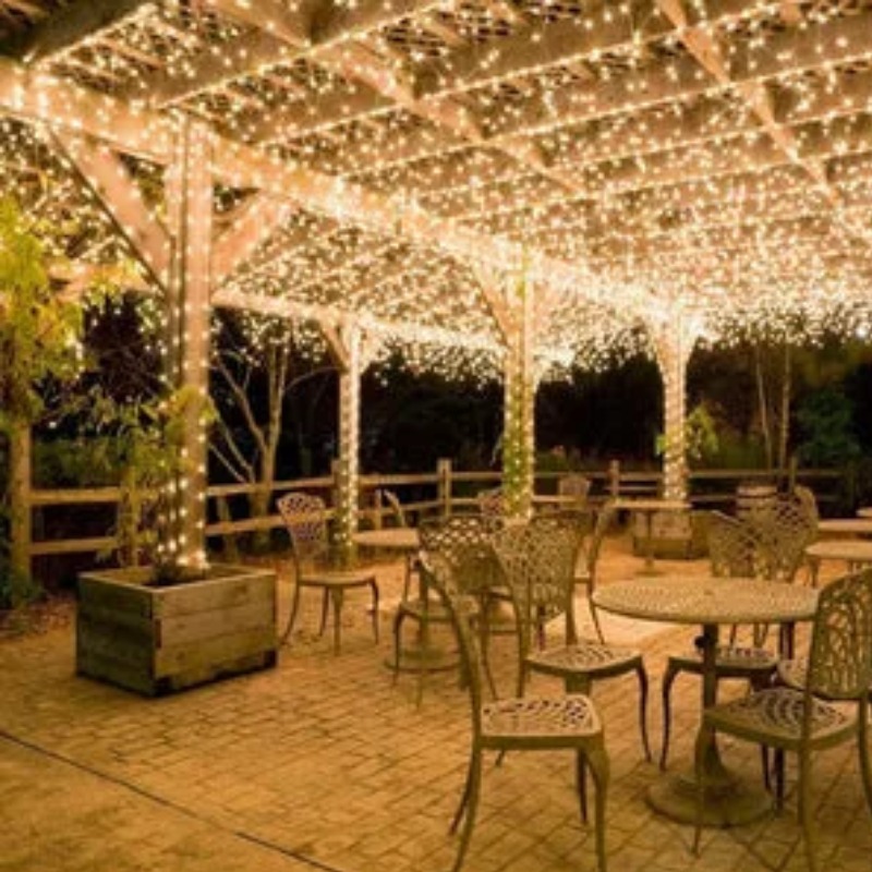Guirlande Led Extérieur Fil Caoutchouc Blanc Chaud 10m - Image 5