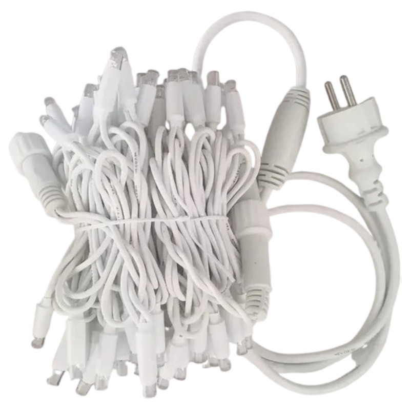 Guirlande Led Extérieur Fil Caoutchouc Blanc Chaud 10m