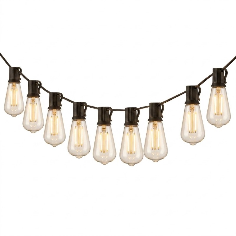 Guirlande Solaire Extérieure Étanche 3m – 10 Ampoules LED