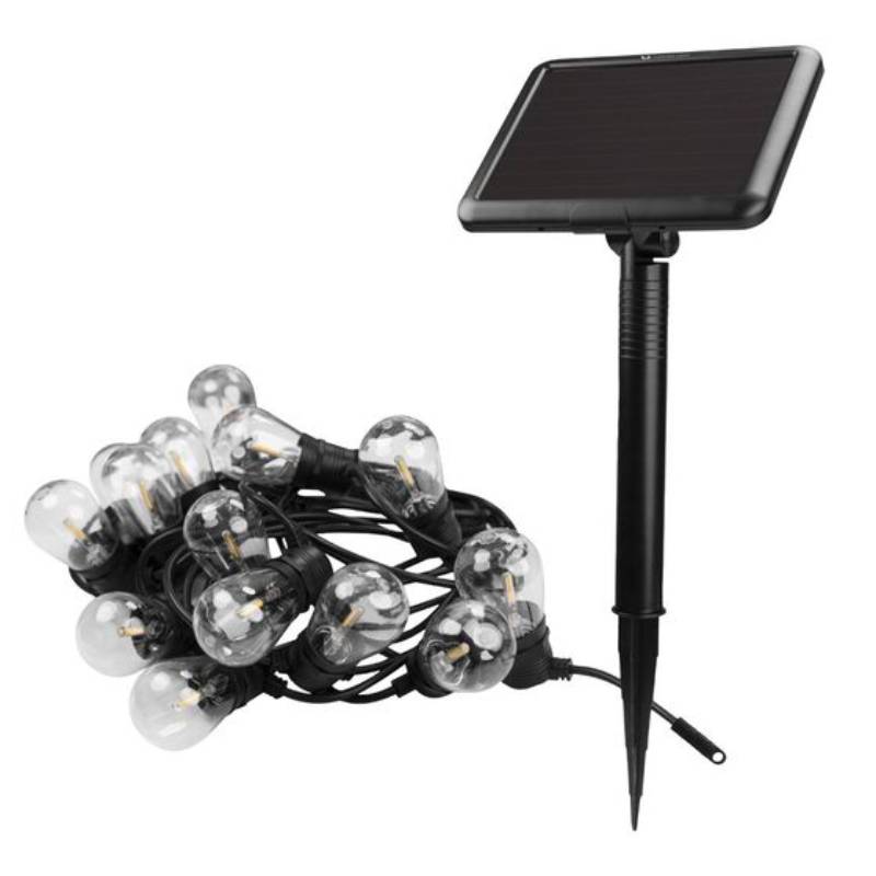 GUIRLANDE SOLAIRE LED FOREVER LIGHT SUNARI FLS-60 10 AMPOULES - Noir - Image 2
