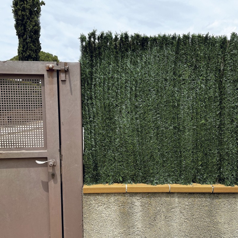 Haie Artificielle Imitation NORTEN 1 x 3 m - Vert - Image 5