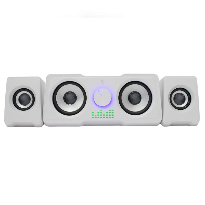 Haut-parleur 2.2 WHITE SHARK Mood RGB - Blanc