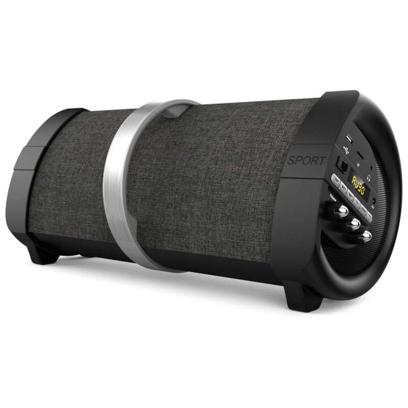 Haut Parleur AKAI ABTSV1 Boombox Stéréo Radio FM - Noir - Image 2