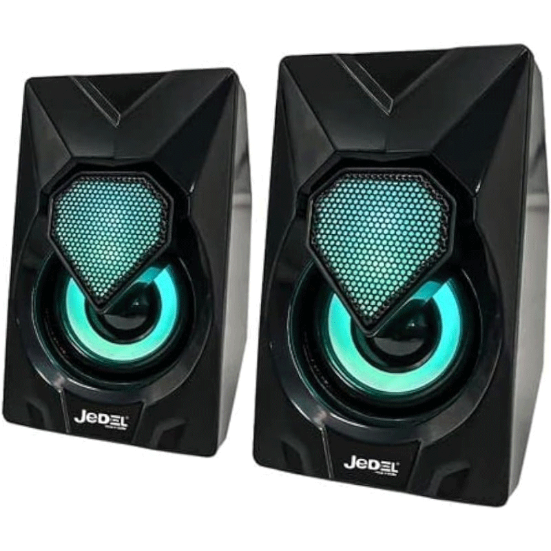 Haut Parleur Filaire JEDEL S-502 USB RGB - Noir