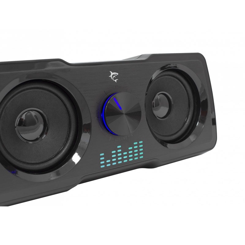 Haut parleur Gamer 2.2 WHITE SHARK Mood RGB - Noir - Image 3