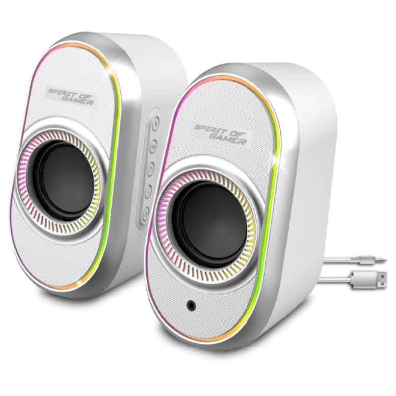 Haut-parleur Gamer Sans Fil SPIRIT OF GAMER Fanatic 500 RGB - Blanc